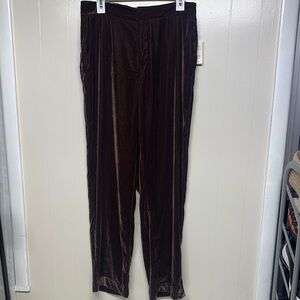 a new day Women's Dark Brown Velvet Trousers